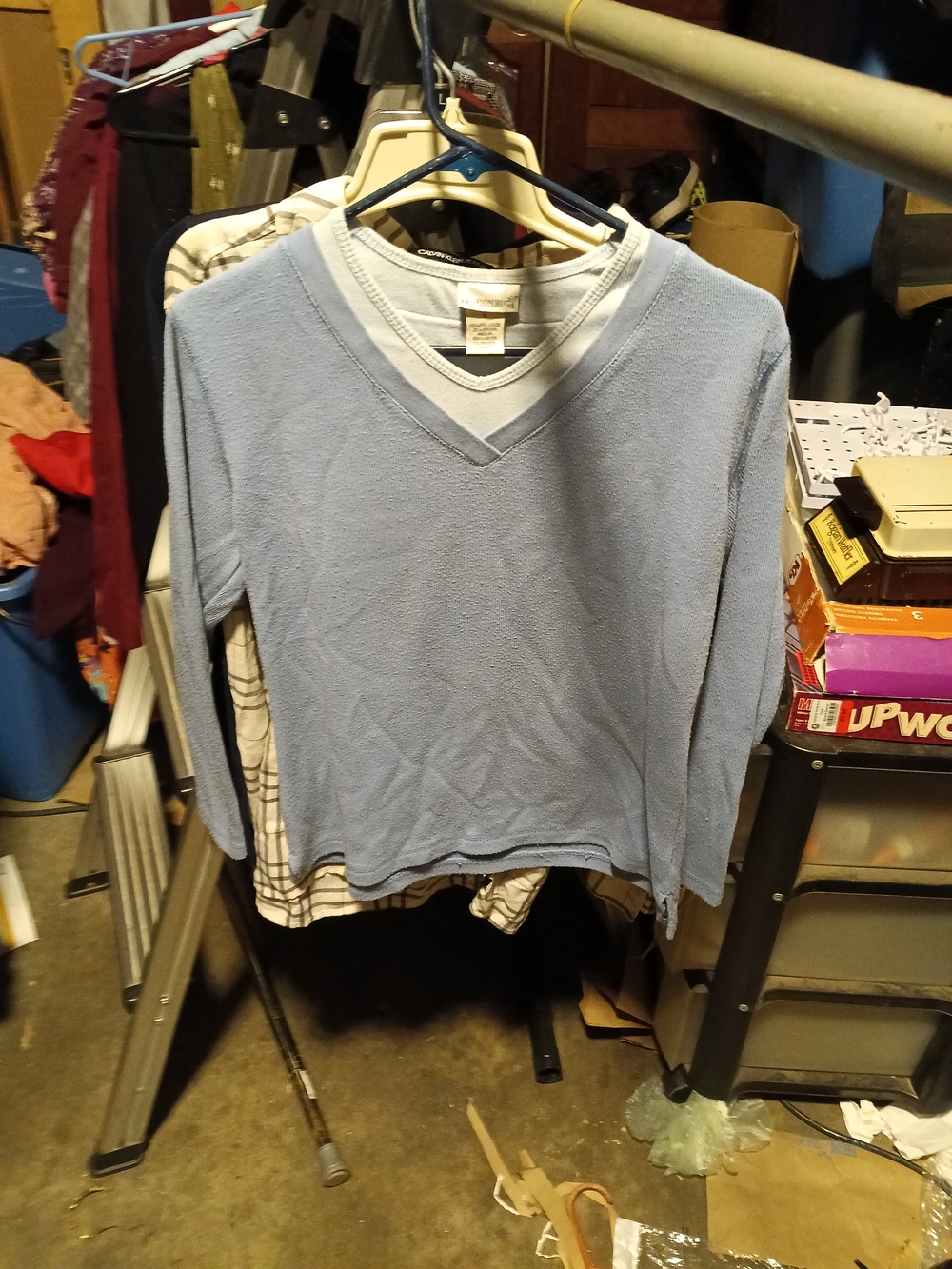 Fashion Bug Men's Light Blue V-Neck Sweater
